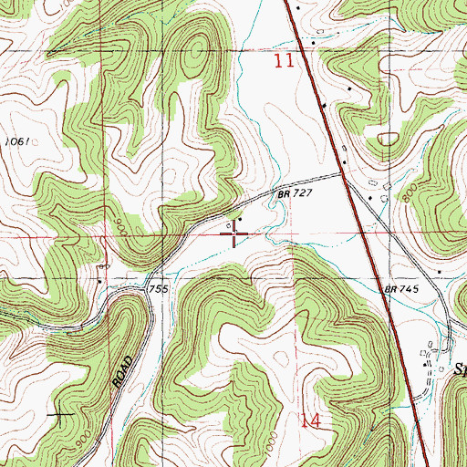 Topographic Map of Meadow Brook Farm, WI