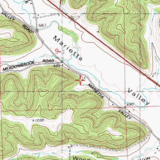 Topographic Map of Dremsa Farm, WI