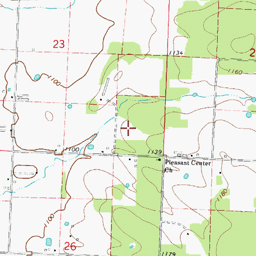 Topographic Map of Everlasting Farms, AR