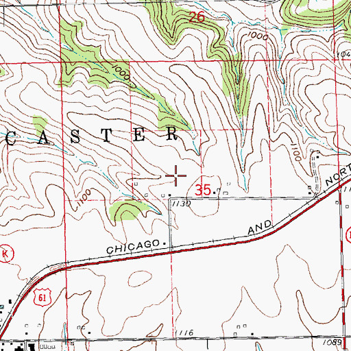 Topographic Map of Majestic View Dairy, WI