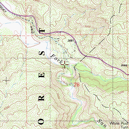 Topographic Map of Dry Creek, CA