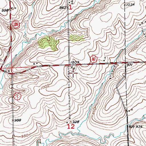 Topographic Map of Wolters Farm, WI