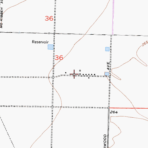 Topographic Map of Twin Farms, CA