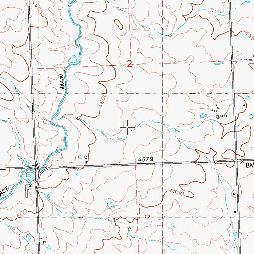 Topographic Map of Lateral 1076, ID