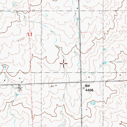 Topographic Map of Lateral 1076A1, ID