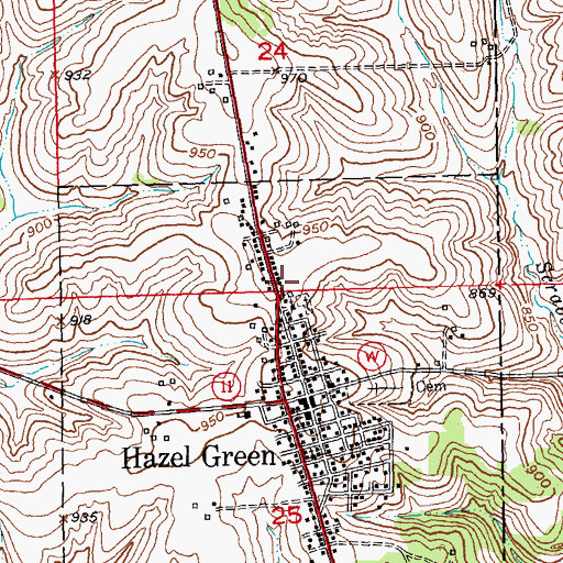 Topographic Map of Saint Francis De Sales Catholic Church, WI