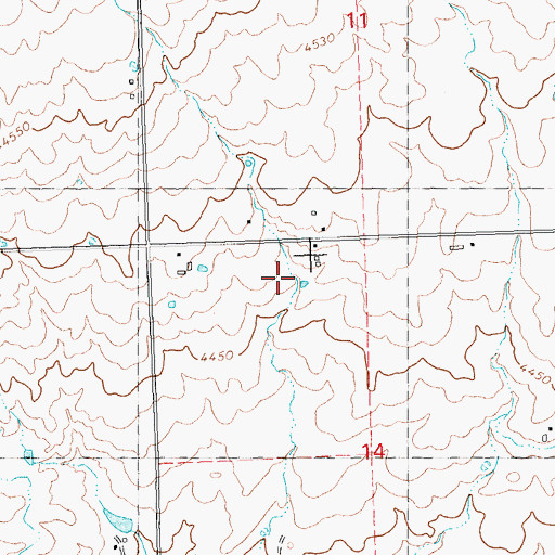 Topographic Map of Lateral 1116, ID
