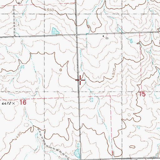 Topographic Map of Lateral 1150, ID