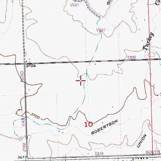 Topographic Map of Lateral 1429, ID