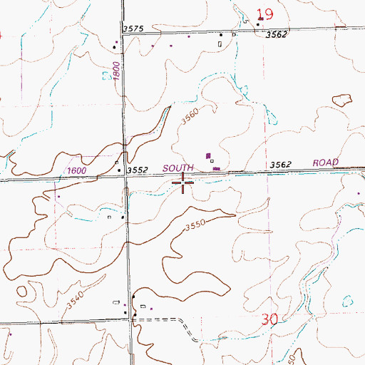 Topographic Map of Lateral 1465A1, ID
