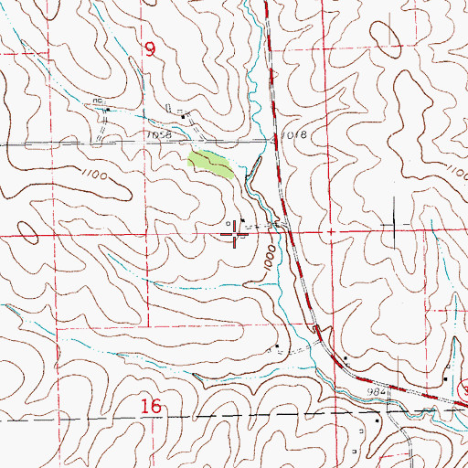 Topographic Map of Willowbrook Farm, WI