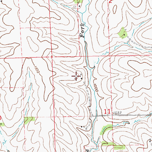 Topographic Map of Mac D Farms, WI