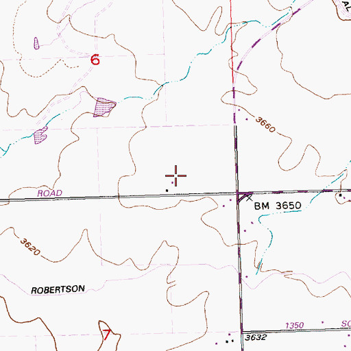 Topographic Map of Lateral 1590, ID