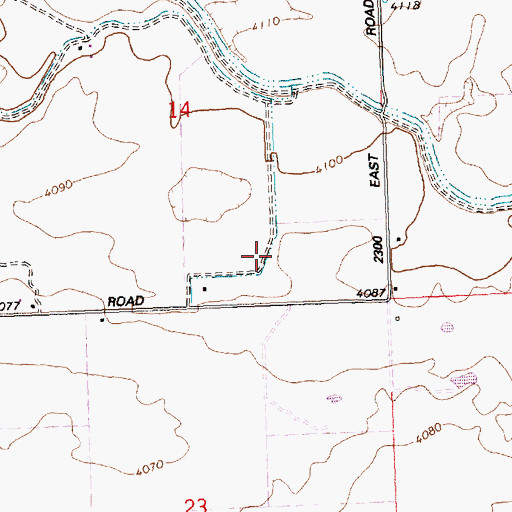 Topographic Map of Lateral 16A, ID