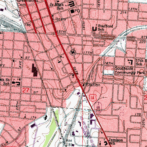 Topographic Map of Greater Emanuel Mission Holiness Church, AL