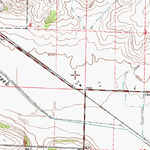 Topographic Map of Pineview Farm, WI