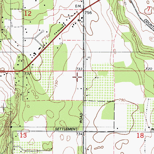 Topographic Map of Ephraim Wastewater Treatment Plant, WI
