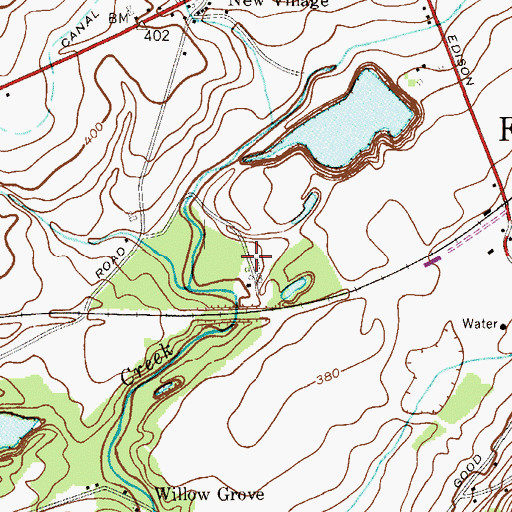 Topographic Map of Hart Farm, NJ