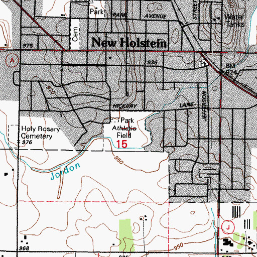 Topographic Map of Homestead Care Center, WI