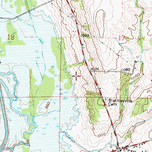Topographic Map of Raimonde Farms, OH