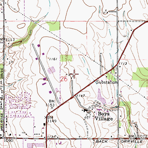 Topographic Map of Firsthaven Farm, OH