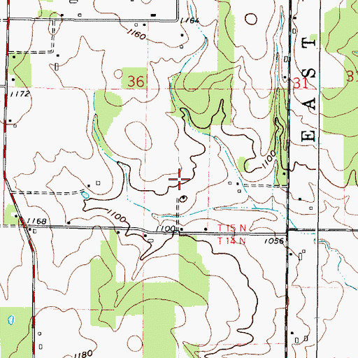 Topographic Map of Scheufler Farm, OH