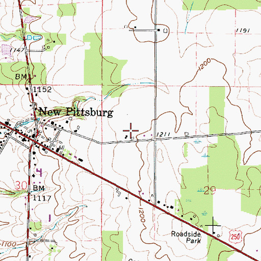 Topographic Map of McLaughlin Farm, OH