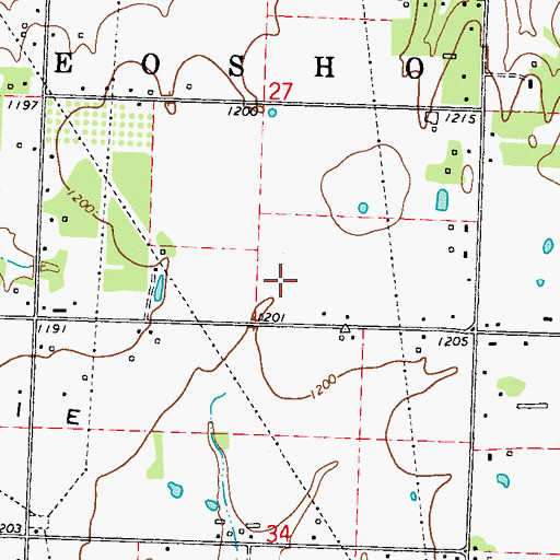Topographic Map of George Washington Carver Elementary School, MO