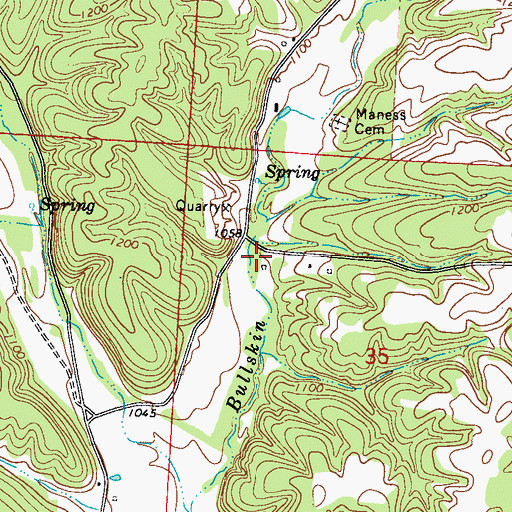 Topographic Map of School Number 93 (historical), MO