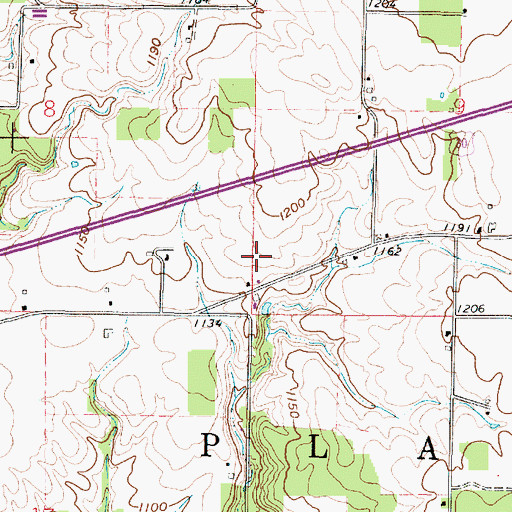 Topographic Map of McKay Farms, OH