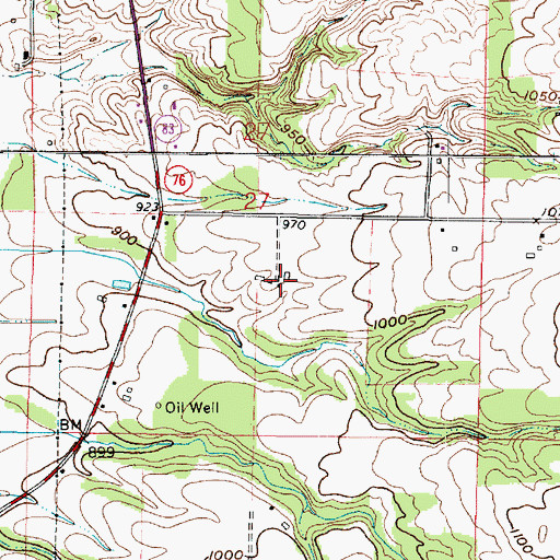 Topographic Map of Wirth Farm, OH