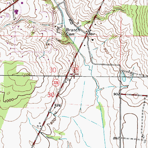 Topographic Map of Rastetter Farm, OH