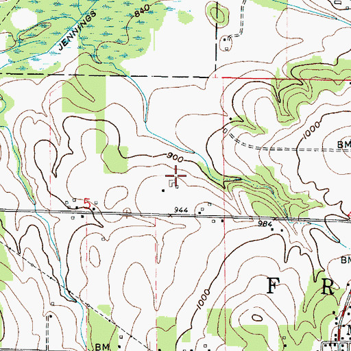 Topographic Map of Gress Family Farm, OH