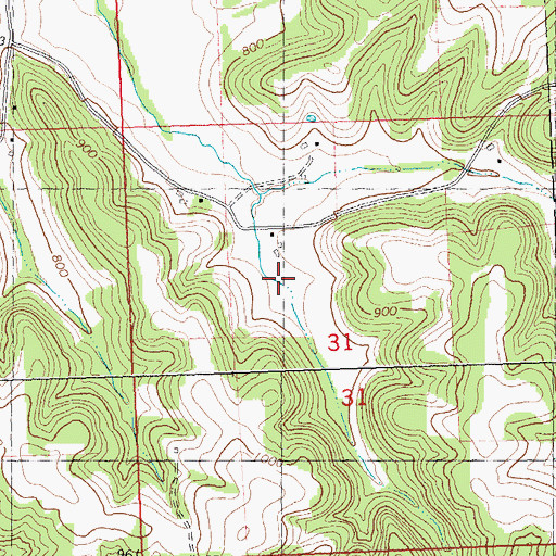 Topographic Map of Gilbertson Farms, WI