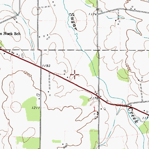 Topographic Map of W J Farm, OH