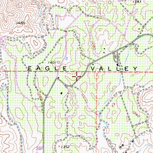 Topographic Map of Eagle Valley, CA
