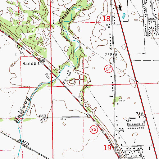 Topographic Map of Holmen Municipal Wastewater Treatment Plant, WI