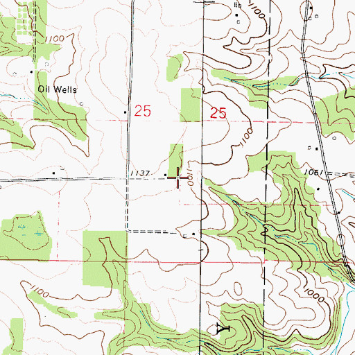 Topographic Map of Nisly Farm, OH