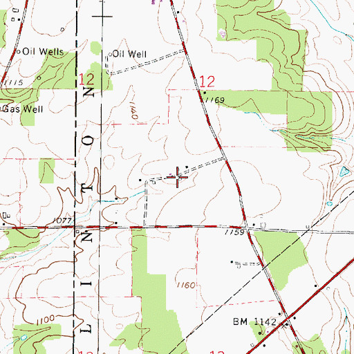 Topographic Map of Esselburn Dairy Farm, OH