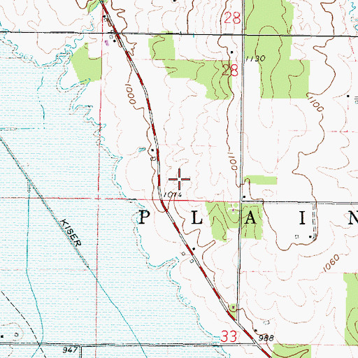 Topographic Map of Goebel Gate Farms, OH