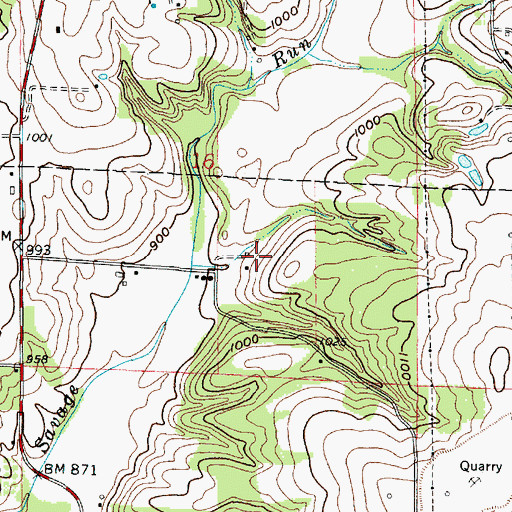Topographic Map of Munson Farm, OH
