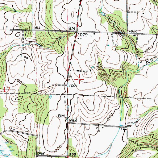Topographic Map of Will Del Farm, OH