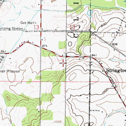 Topographic Map of Killbuck Tree Farm, OH