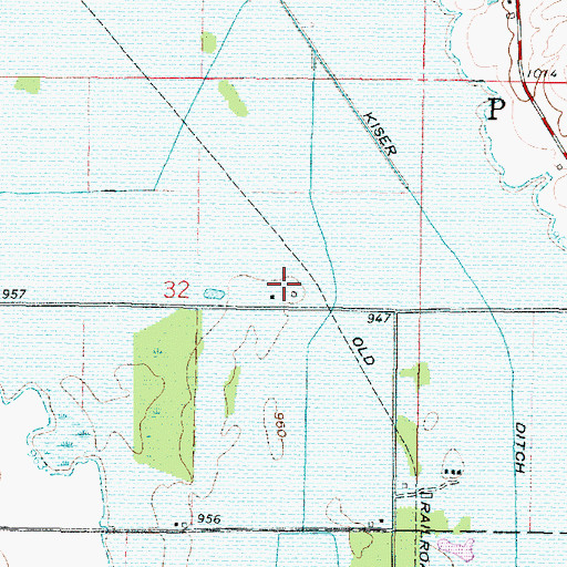 Topographic Map of Valley Oaks Farm, OH