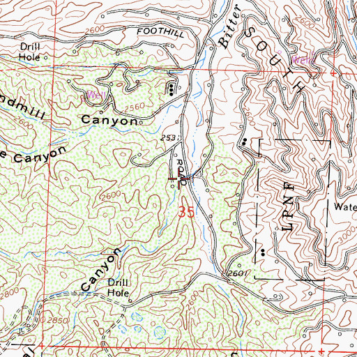 Topographic Map of East Canyon, CA