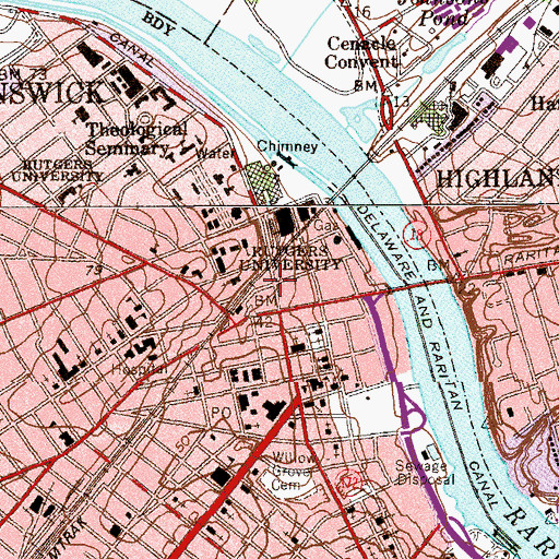 Topographic Map of Rivoli Theatre (historical), NJ