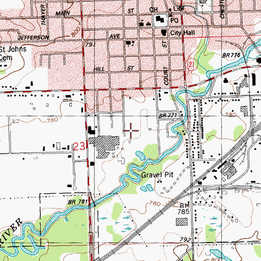 Topographic Map of Sparta Wastewater Treatment Plant, WI