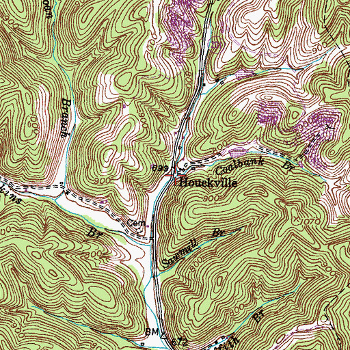 Topographic Map of Rockville Post Office (historical), KY