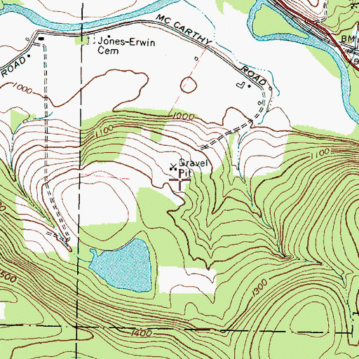Topographic Map of Scudder Pit, NY