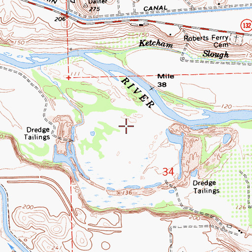Topographic Map of Waterford Pit, CA